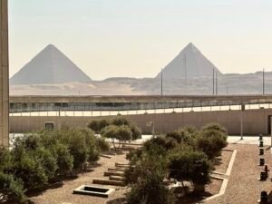 Grand Egyptian Museum - View of Pyramids