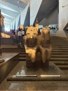 Grand Egyptian Museum - Grand Staircase - Pharaoh Ramesses II with Deities