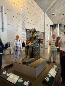 Grand Egyptian Museum -Grand Staircase - Khafre Enthroned